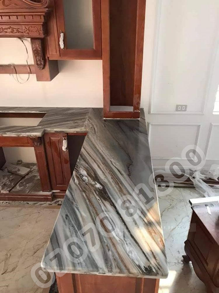 Đá Granite Trắng Vân Gỗ Thủy Tinh - Ảnh 5