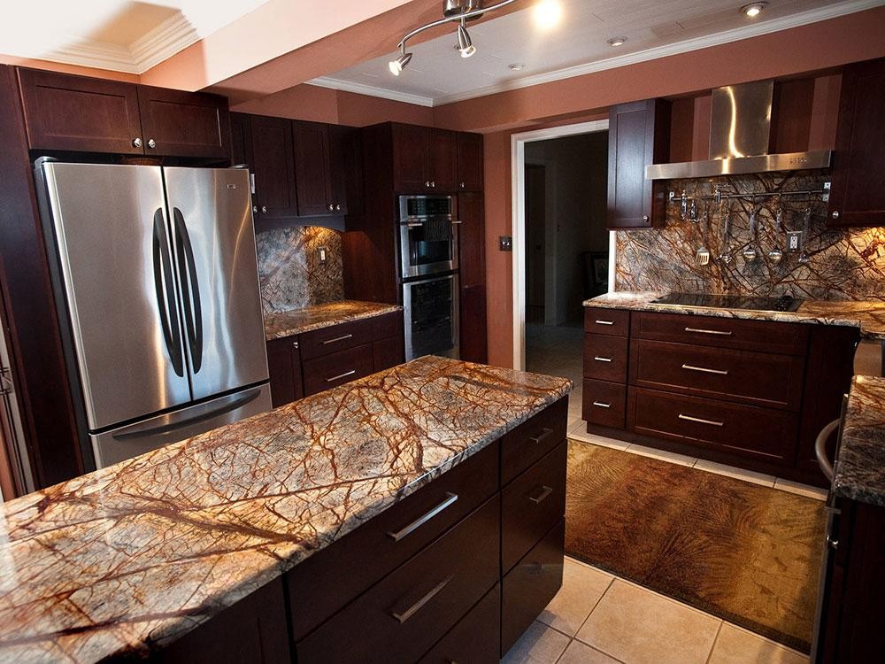 Đá Marble Nâu Rừng Mưa (Rainforest Brown) - Ảnh 4