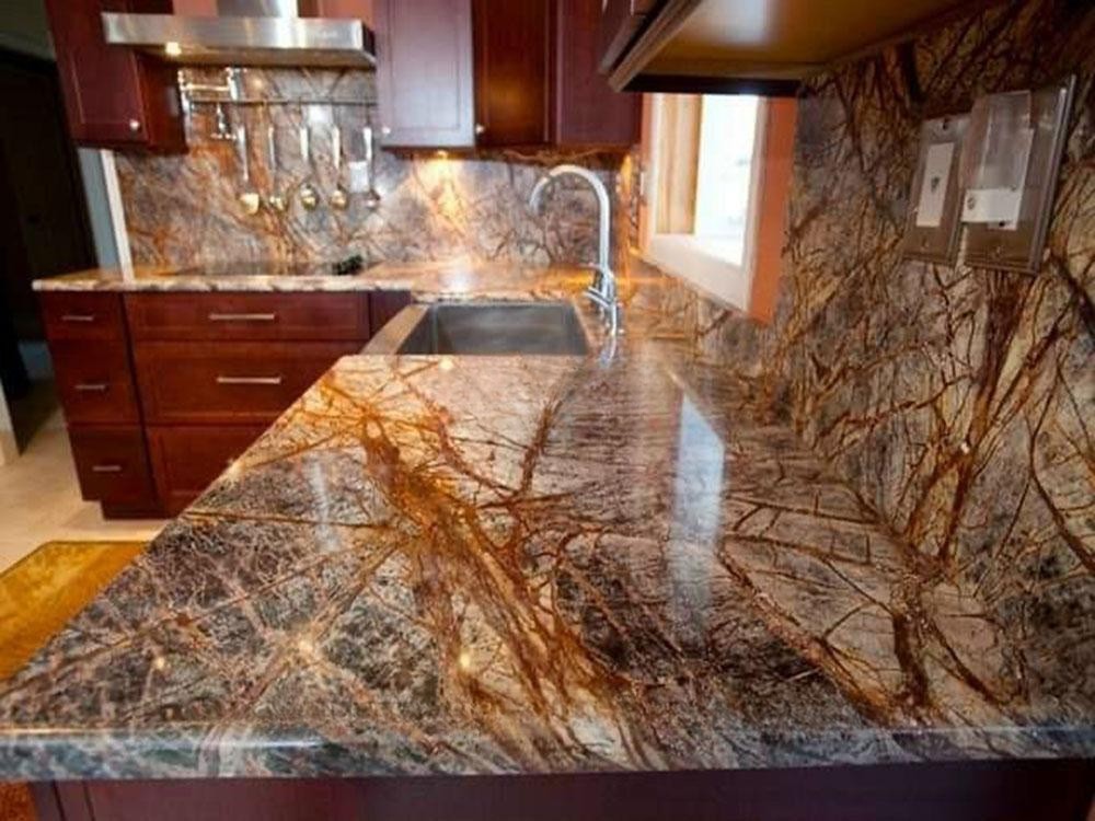 Đá Marble Nâu Rừng Mưa (Rainforest Brown) - Ảnh 9