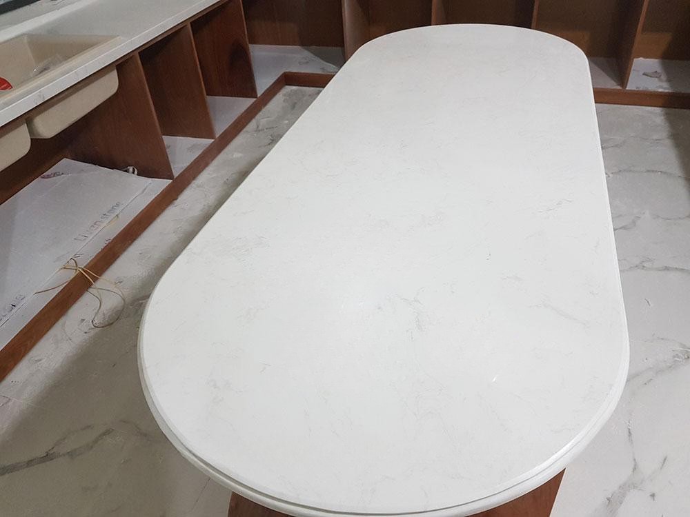 Đá Nhân Tạo Trắng Moca Vân – Trắng Nha Sỹ - Ảnh 4