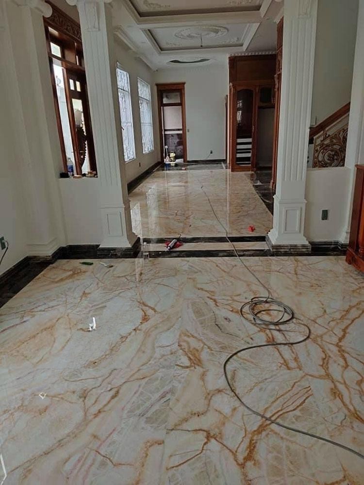 Đá Xuyên Sáng Vàng Vân Rễ Cây – Golden Onyx - Ảnh 18