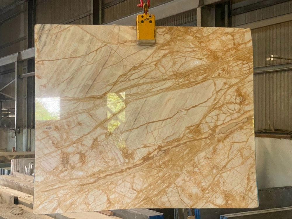 Đá Xuyên Sáng Vàng Vân Rễ Cây – Golden Onyx - Ảnh 3