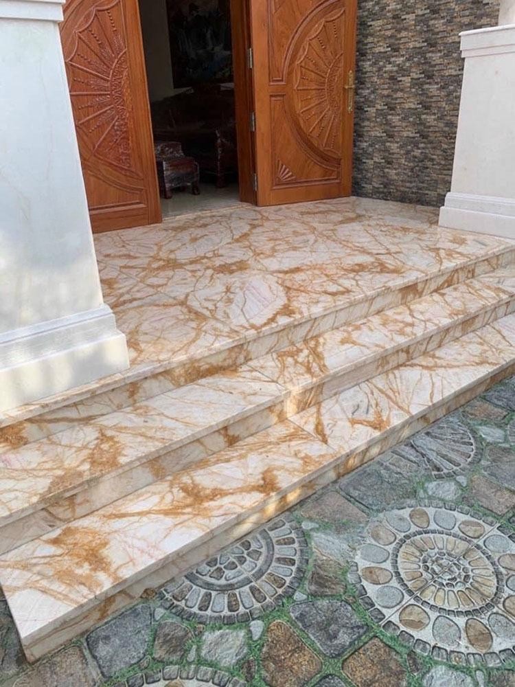 Đá Xuyên Sáng Vàng Vân Rễ Cây – Golden Onyx - Ảnh 35