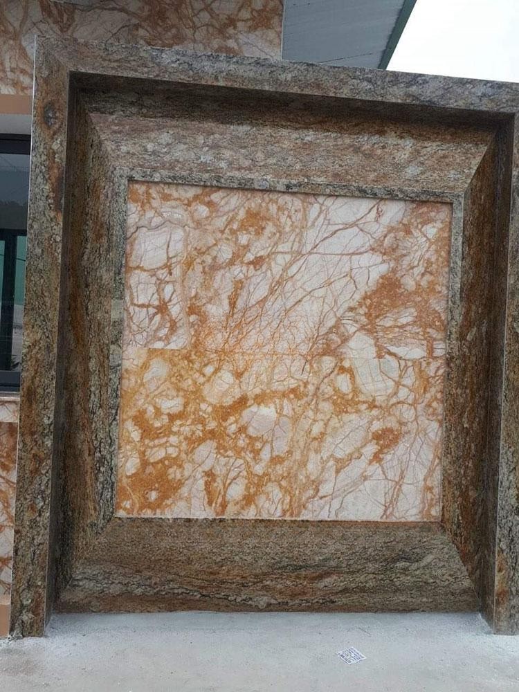 Đá Xuyên Sáng Vàng Vân Rễ Cây – Golden Onyx - Ảnh 12