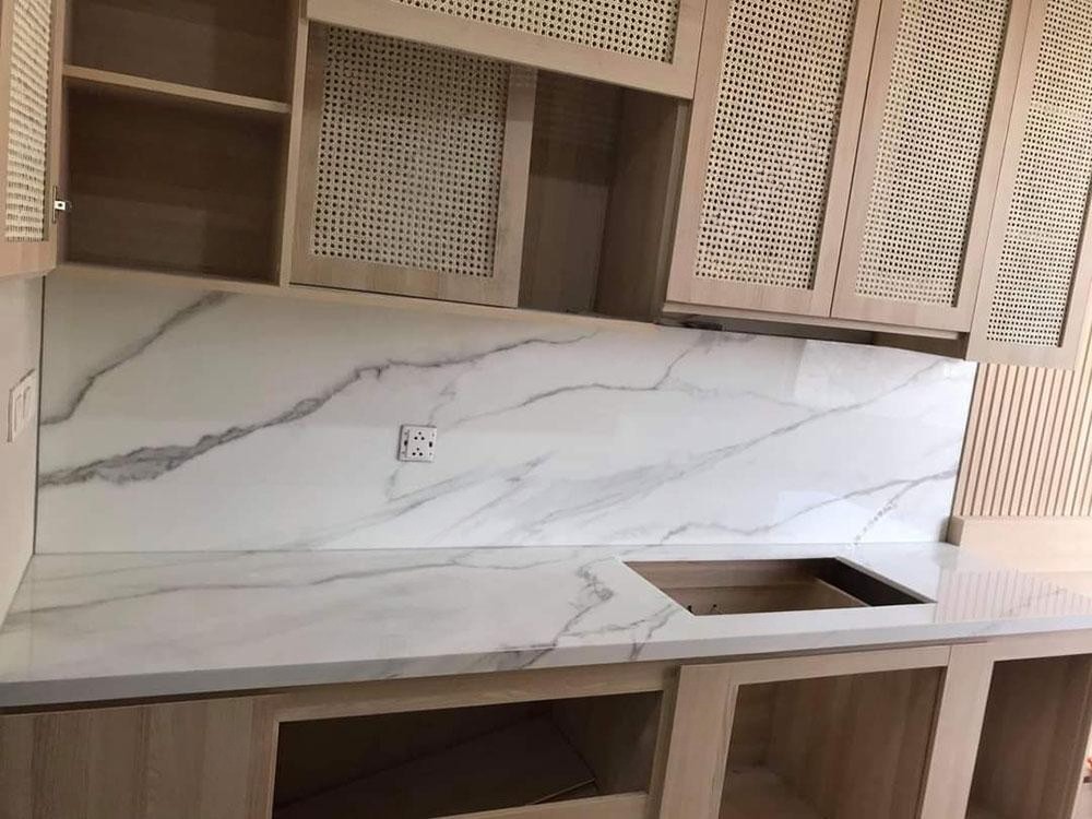 Đá Nhân Tạo Trắng Sứ Vân - Ảnh 11
