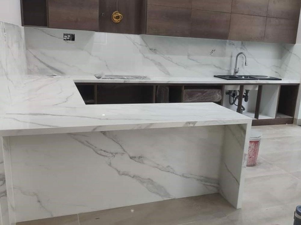 Đá Nhân Tạo Trắng Sứ Vân - Ảnh 15