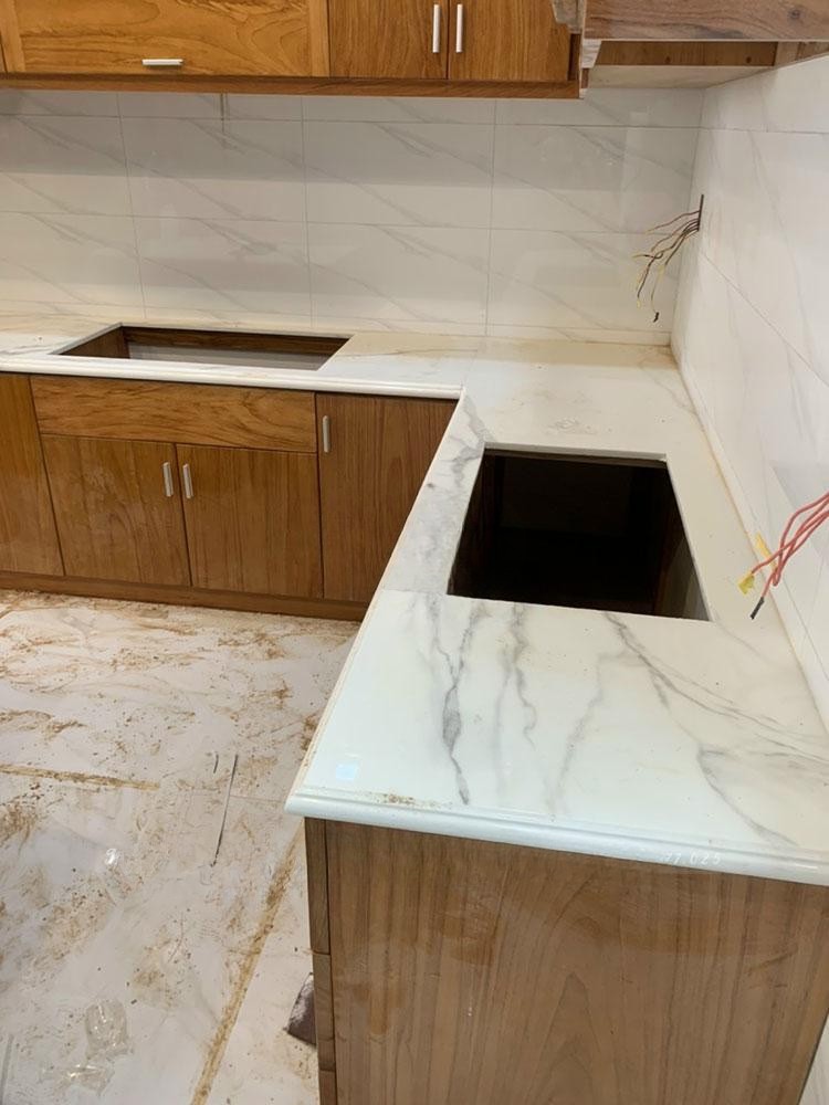 Đá Nhân Tạo Trắng Sứ Vân - Ảnh 50