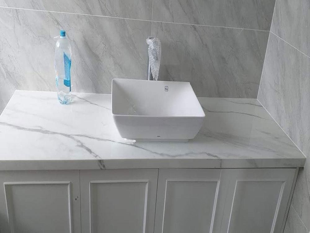 Đá Nhân Tạo Trắng Sứ Vân - Ảnh 8